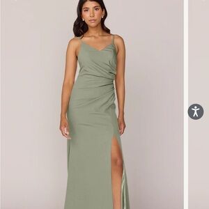 Revelry Moss Green Bridesmaid Dress